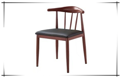 铁艺木纹餐厅椅子