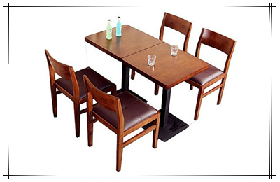 玉林实木西餐厅桌椅定制
