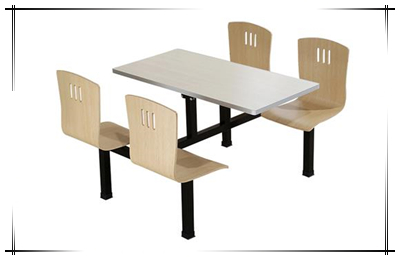 神农架钢木食堂餐桌椅