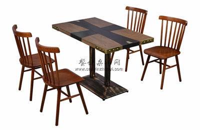 风味餐厅桌子椅子组合