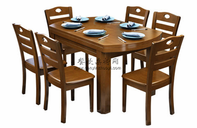中式实木桌椅