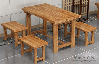 中式实木桌椅