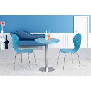 蓝色烤漆桌椅 KD030