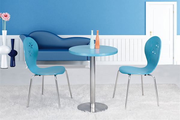蓝色烤漆桌椅 KD030