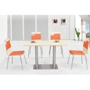 橙色软包桌椅 KD035