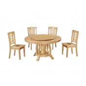 中式餐厅家具，实木餐桌椅
