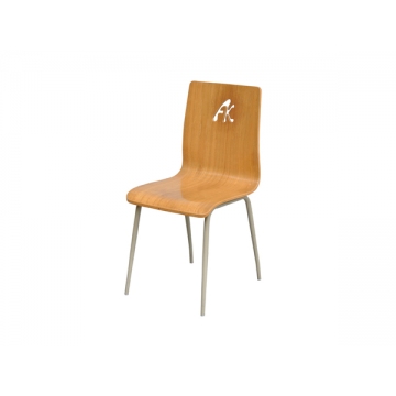 板式钢木家具，曲木快餐椅