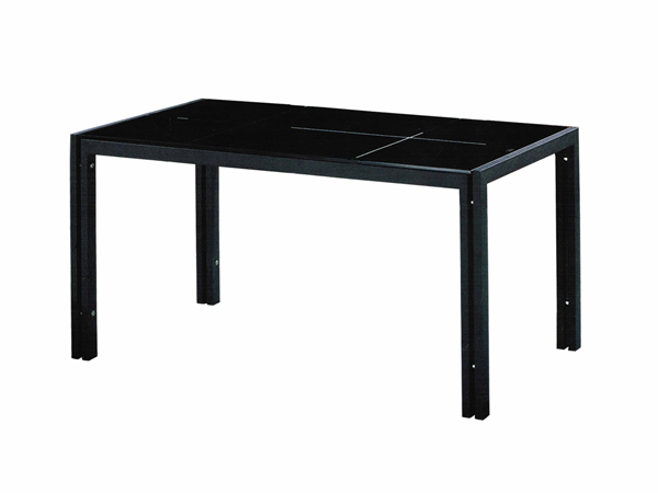 黑色钢化玻璃餐桌规格尺寸