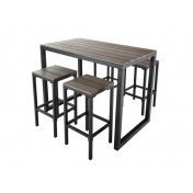 铁艺餐桌椅组合的占地尺寸
