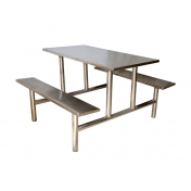 单位食堂用的不锈钢餐桌椅