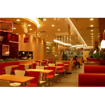 汉堡王餐厅桌椅摆放效果图