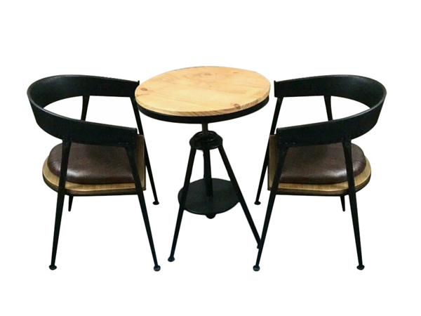 时尚铁艺复古咖啡桌椅组合