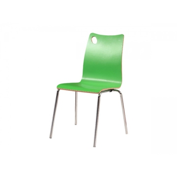 绿色防火板贴面的曲木椅子
