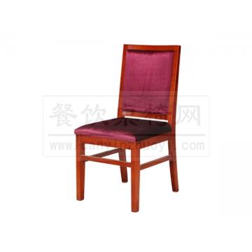 中式饭店餐椅，实木软包椅