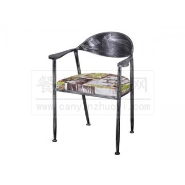铁艺扶手餐椅材质明细说明