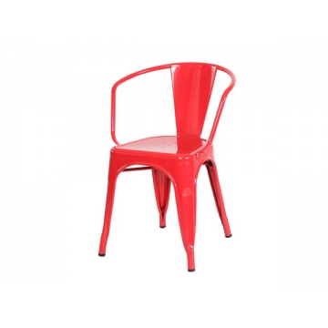 红色烤漆铁艺椅子厂家直销