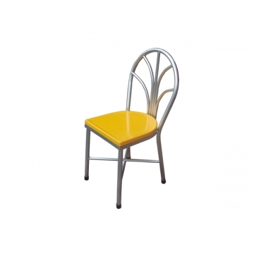 玻璃钢材质座板食堂用椅子