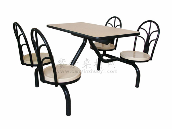 四人餐桌椅，临沧快餐家具