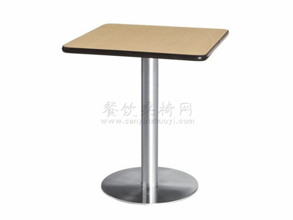 快餐桌子，钢木结构的餐桌