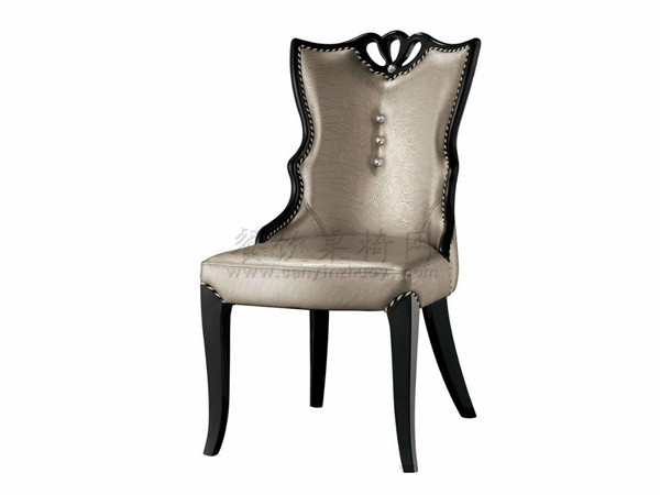 皮革酒店椅子，皮质软包椅