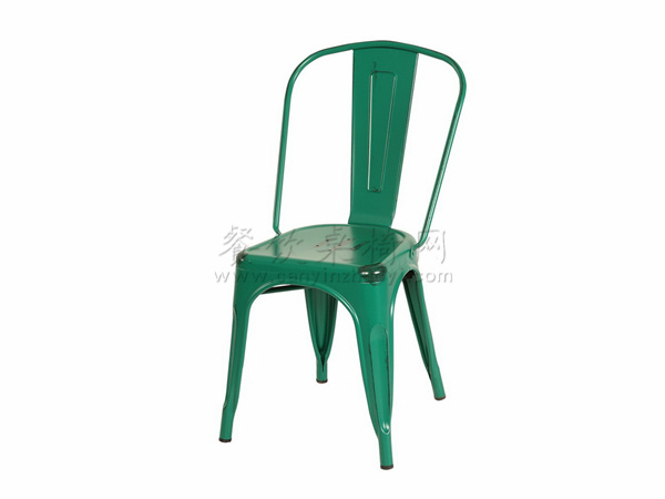 绿色油漆铁艺餐椅批发价格