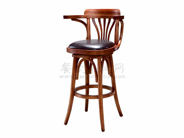 实木吧椅，实木材质吧台椅