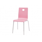 奶茶店椅子，粉红色曲木椅