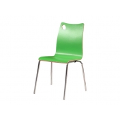 绿色防火板贴面的曲木椅子
