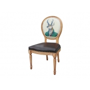 鹿先生图案的主题餐厅椅子
