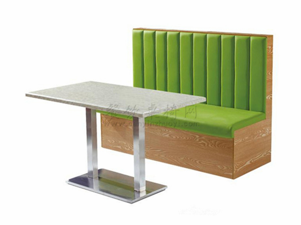 人造石桌子搭配快餐厅沙发