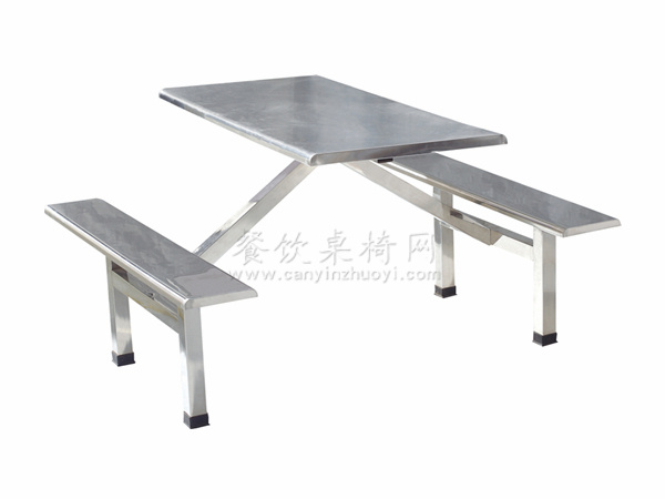 不锈钢四人位食堂桌椅尺寸