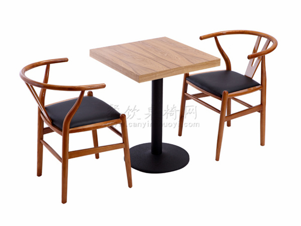供应实木材质的茶餐厅桌椅