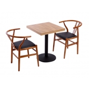 供应实木材质的茶餐厅桌椅