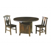 炭烧木桌椅，中式实木家具