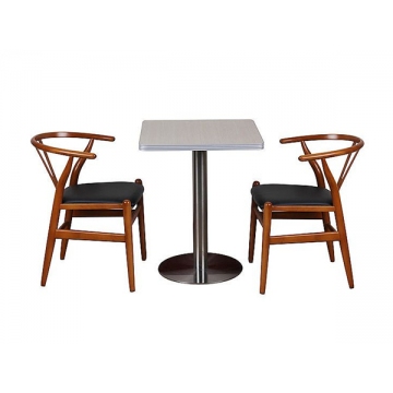 钢木桌实木椅 ZY-XC048