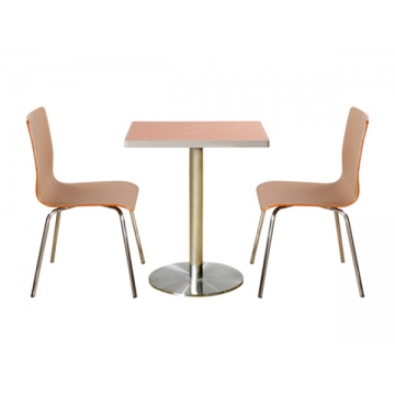 钢木汉堡桌椅 ZY-GM024