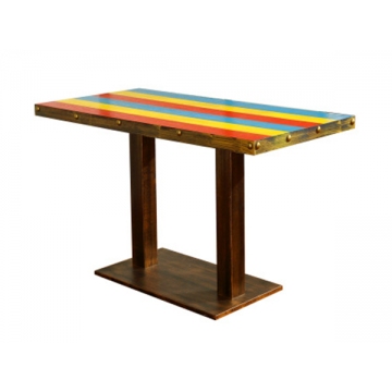 彩虹条纹餐桌 CZ-ZT026