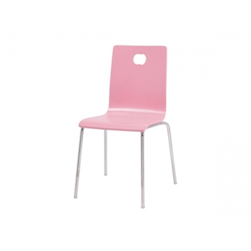 粉红色曲木椅 CY-GM007