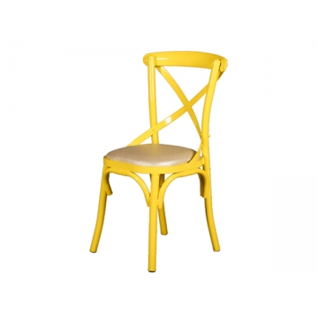 黄色叉背椅子 CY-GY011