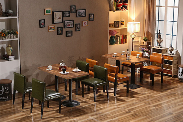 南宁茶餐厅桌椅组合效果图