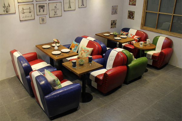 柳州咖啡厅卡座沙发款式图