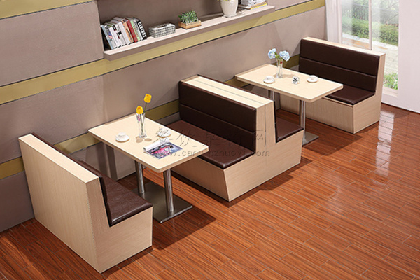 桂林快餐厅卡座沙发款式图