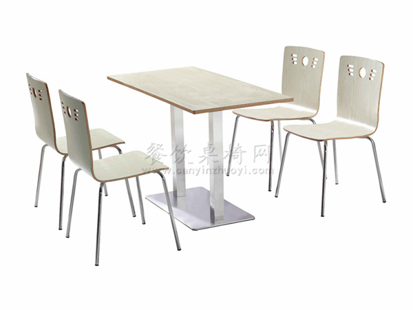 白橡木纹桌椅 ZY-GM062