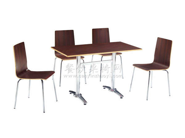 深色木纹桌椅 ZY-GM065