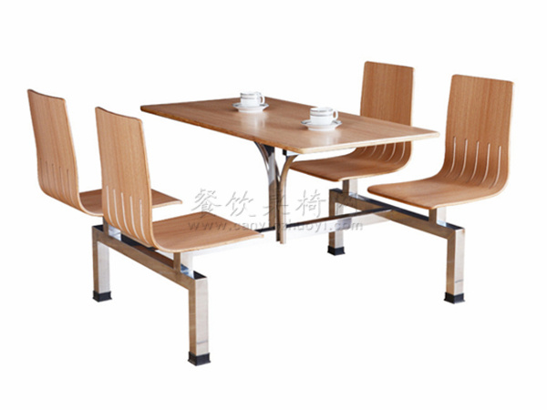 连体餐厅桌椅 ZY-LT013