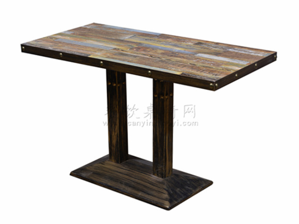 复古钢木餐桌 CZ-ZT021