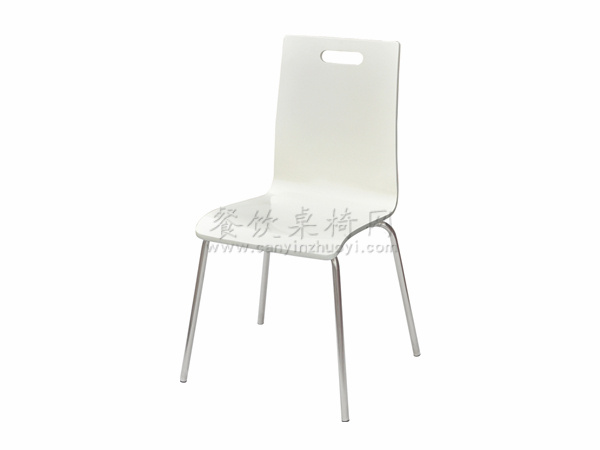 白色钢木椅子 CY-GM017