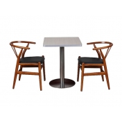 钢木桌实木椅 ZY-XC048