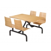 连体结构桌椅 ZY-LT011