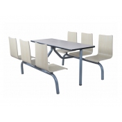 六人连体桌椅 ZY-LT016